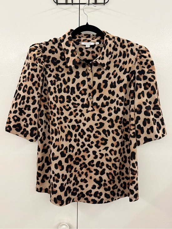 Chico's Tops - Chico's Leopard Print Button-Down Blouse